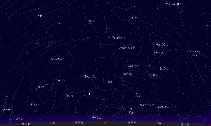 ４月の南天星図